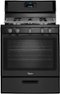 Whirlpool - 5.1 Cu. Ft. Freestanding Gas Range - Black-Front_Standard