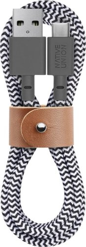  Native Union - 3.9' USB Type C-to-USB Type A Device Cable - Zebra