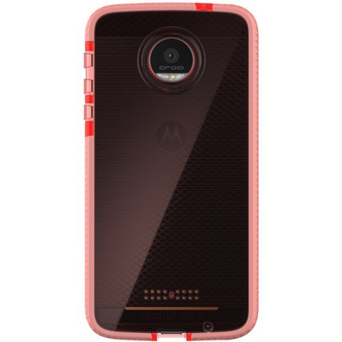 Tech21 - EVO CHECK Case for Motorola Moto Z Force - White/Rose-Front_Standard 