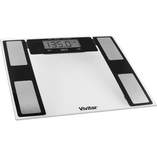  Vivitar - Total Fitness Digital Bathroom Scale - Clear