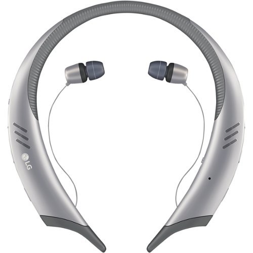 LG - TONE Active+ HBS-A100 Bluetooth Headset - Silver/Gray-Angle_Standard 