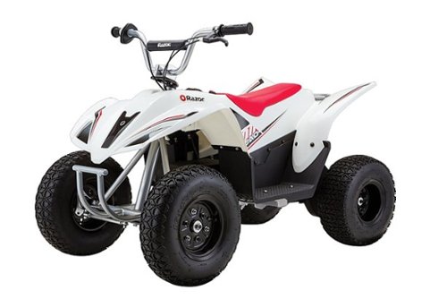 Razor - Dirt Quad 500 4-wheeler Scaled-Down Dirt Quad for Teens (ages 14+) - White-Front_Standard 