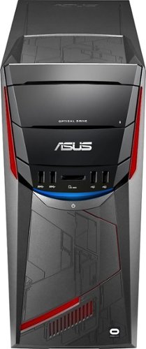  ASUS - G11CD Desktop - Intel Core i5 - 16GB Memory - NVIDIA GeForce GTX 1060 - 512GB Solid State Drive + 1TB Hard Drive - Silver/Red