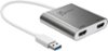 j5create - USB 3.0 to Dual HDMI Multi-Monitor Adapter - Silver-Front_Standard