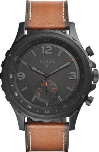  Fossil - Q Nate Hybrid Smartwatch 50mm Stainless Steel - Black