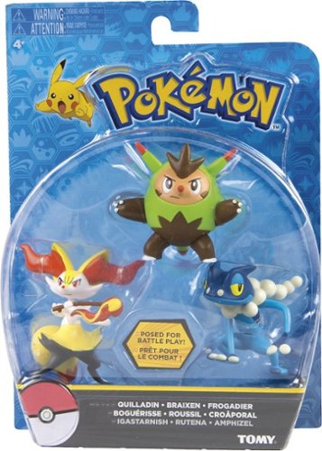  Pokémon - 3-inch Action Pose Figure (3-Pack) - Styles May Vary
