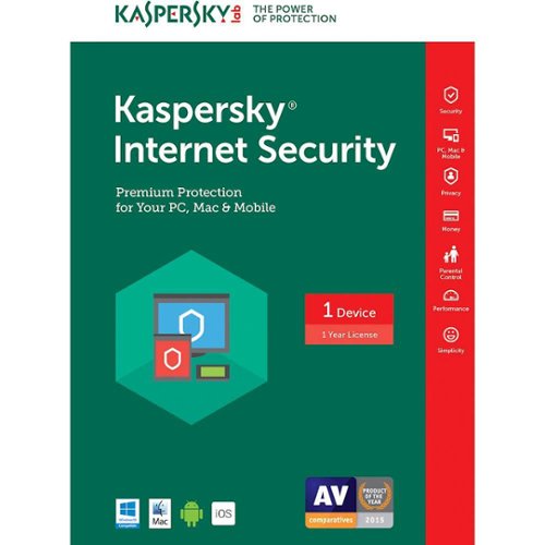  Kaspersky Lab - Kaspersky Internet Security (1-Device) (1-Year Subscription)