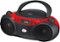 GPX - CD/CD-R/RW Boombox with AM/FM Radio - Red-Angle_Standard