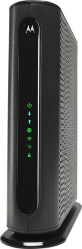 Image of Motorola - Dual-Band AC1900 Router with 16 x 4 DOCSIS 3.0 Cable Modem - Black