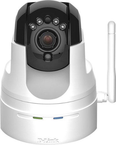  D-Link - High-Definition Pan and Tilt Wi-Fi Video Security Camera - White