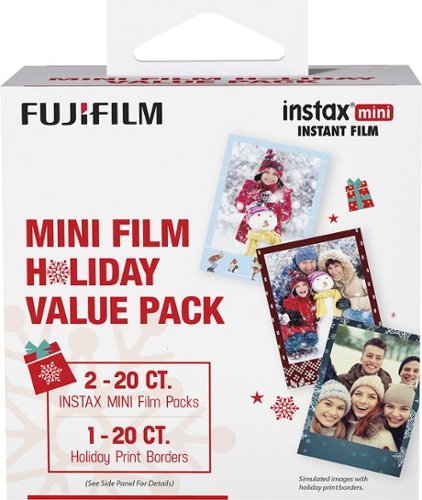  Fujifilm - instax mini Instant Film Holiday Kit - Black