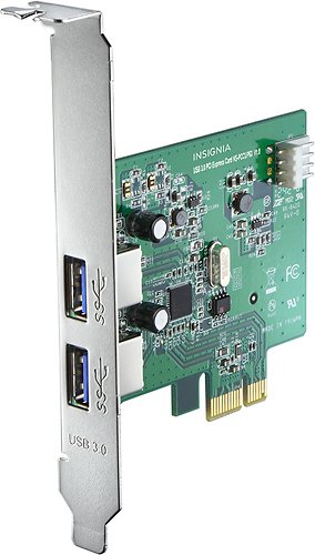  Insignia™ - 2-Port USB 3.0 PCI Express Interface Card - Silver