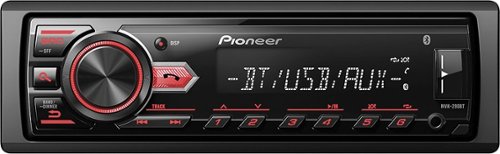  Pioneer - In-Dash Digital Media Receiver - Built-in Bluetooth with Detachable Faceplate - Black