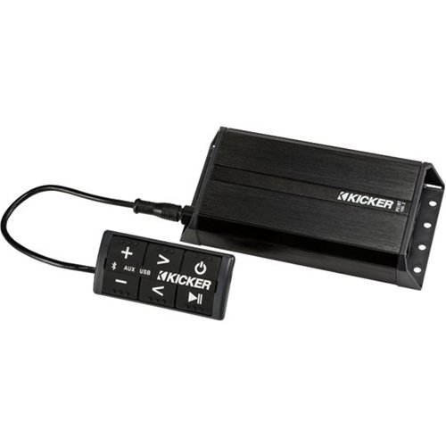  KICKER - 100W Class D Digital 2-Channel Amplifier with High-Pass Crossover - Black