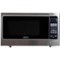 Bella - 1.1 Cu. Ft. Mid-Size Microwave - Stainless Steel and Black-Front_Standard
