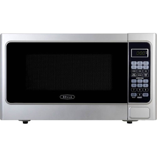  Bella - 1.1 Cu. Ft. Family-Size Microwave - Stainless steel