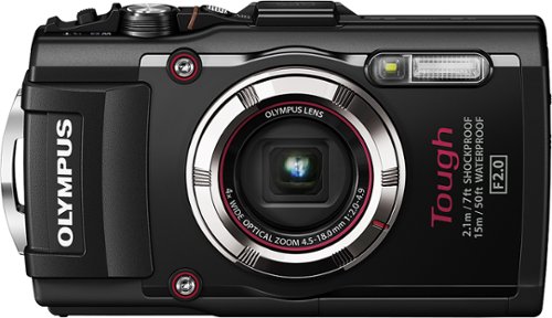  Olympus - Tough TG-3 16.0-Megapixel Waterproof Digital Camera - Black