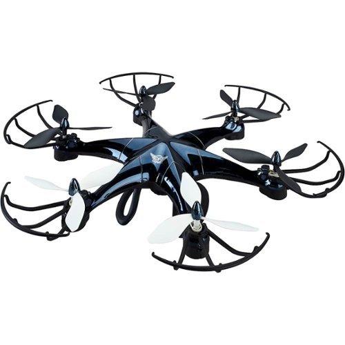 GPX - Sky Rider Eagle Pro Drone with Remote Controller - Black-Front_Standard 