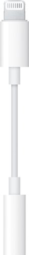Apple - Lightning-to-3.5mm Headphone Adapter - White