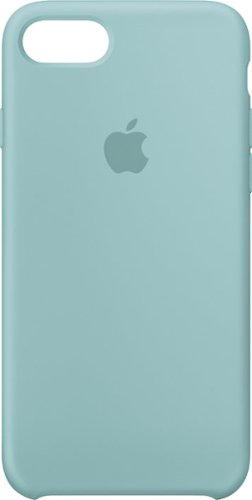 Apple - iPhone® 7 Silicone Case - Sea Blue-Front_Standard 
