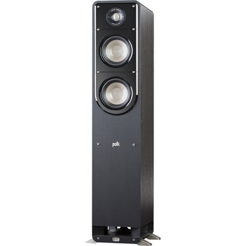  Polk Audio - Polk Signature Series S50 Floor Standing Speaker - American HiFi Surround Sound for TV, Music, and Movies - Black