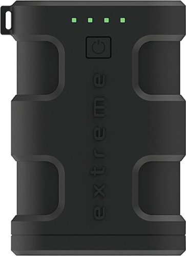  Tzumi - Extreme PocketJuice 6000 mAh Portable Charger for Most USB-Enabled Devices - Black