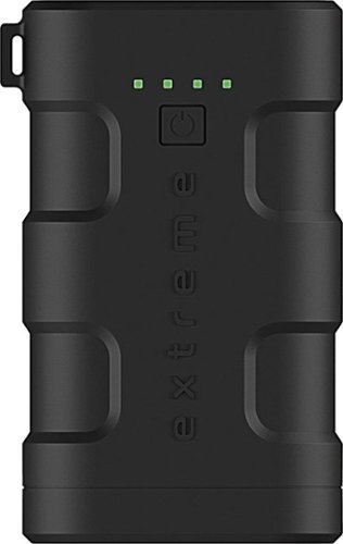  Tzumi - Extreme PocketJuice 10,000 mAh Portable Charger for Most USB-Enabled Devices - Black