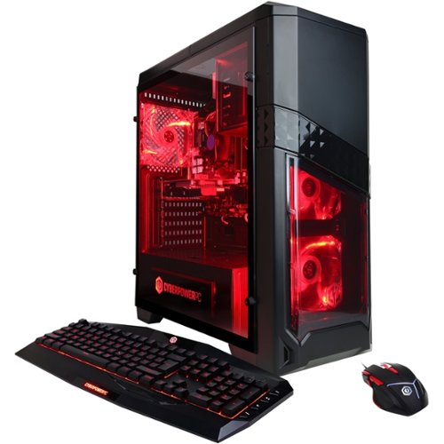 CyberPowerPC - Gamer Xtreme Desktop - Intel Core i7 - 8GB Memory - NVIDIA GeForce GTX 1060 - 1TB Hard Drive - Black/Red-Angle_Standard 