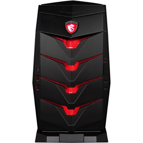  MSI - Aegis Desktop - Intel Core i7 - 16GB Memory - NVIDIA GeForce GTX 1080 - 512GB Solid State Drive + 2TB Hard Drive - Black