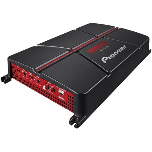  Pioneer - GM 1000W Class AB Bridgeable 2-Channel Amplifier with Variable Low-Pass Crossover - Red/Black