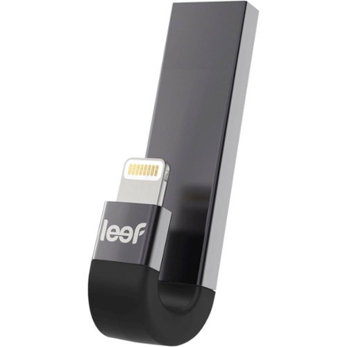  Leef - iBridge 3 64GB Apple Lightning Flash Drive - Black Zinc