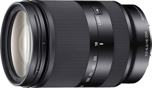  Sony - 18-200mm f/3.5-6.3 Compact E-Mount Standard Zoom Lens - Black