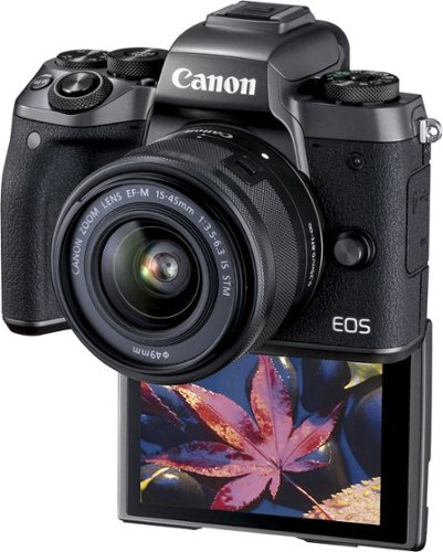 Canon EOS M5 Mirrorless Camera with EF-M 15-45mm Zoom Lens - Black SHOP ONLINE