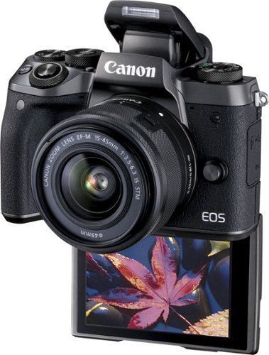 Canon EOS M5 Mirrorless Camera with EF-M 15-45mm Zoom Lens - Black BUY ONLINE