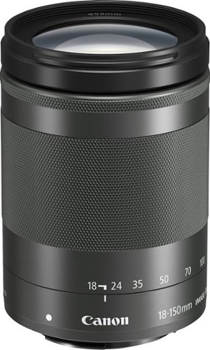 Canon - EF-M18-150mm f/3.5-6.3 IS STM Telephoto Zoom Lens for EOS M Series Cameras - Black