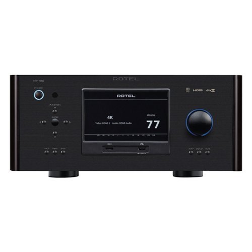 Rotel - 700W 7.1-Ch. 4K Ultra HD A/V Home Theater Receiver - Black