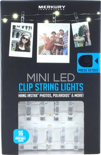 Merkury Innovations - 15 foot mini LED clip string lights