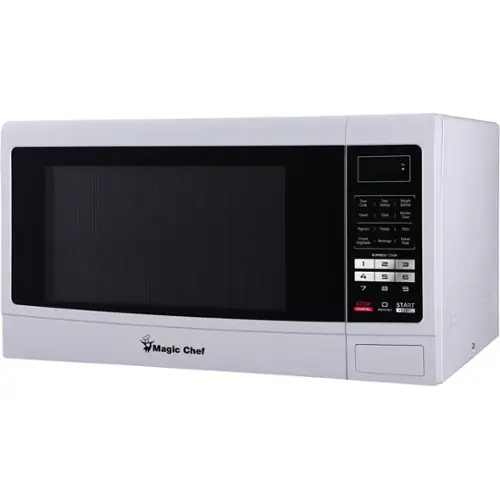 Front. Magic Chef - 1.6 Cu. Ft. Full-Size Microwave - Classic White.