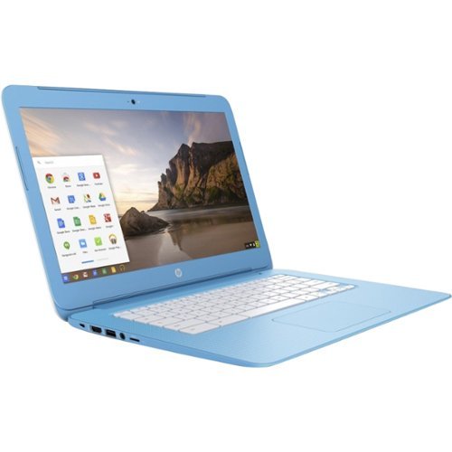  HP - 14&quot; Chromebook - Intel Celeron - 4GB Memory - 16GB eMMC Flash Memory - Sky blue with a snow white cover