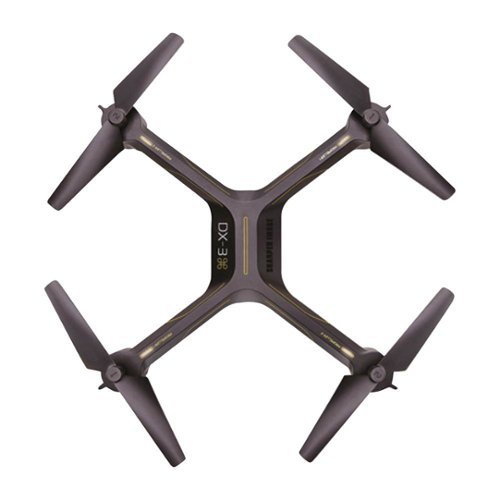 Sharper Image - DX-3 Drone with Remote Controller - Black/Yellow-Front_Standard 
