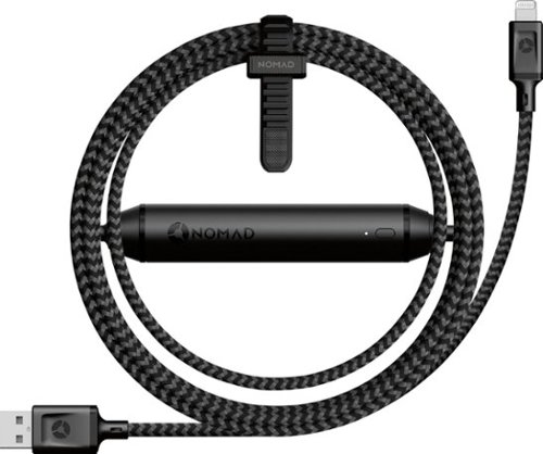  Nomad - Battery Cable 2350 mAh Portable Charger for Most Apple® Devices - Black