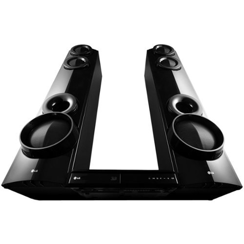  LG - 1000W 6-Ch. 3D Smart Blu-ray Home Theater System - Black
