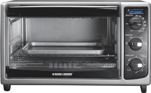  Black &amp; Decker - 6-Slice Toaster Oven - Black