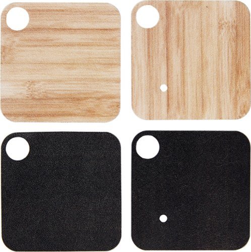  Insignia™ - Skins for Tile Mate (4-Pack) - Black and Brown