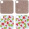 Insignia™ - Skins for Tile Mate (4-Pack) - Gold and Flower Pattern-Angle_Standard