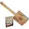 Hinkler - Electric Blues 3-String Cigar Box Electric Guitar - Tan-Front_Standard