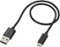 Insignia™ - 1' Short Micro USB Charge and Sync Cable - Black-Front_Standard