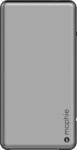  mophie - Hold Force 4000 mAh Portable Charger for Most Apple® Devices - Silver