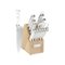 Cuisinart - 15-Piece Cutlery Set - White & Stainless-Angle_Standard
