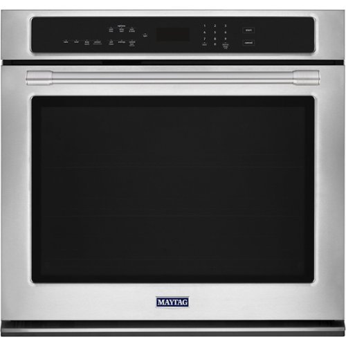 

Maytag - 27" Built-In Single Electric Convection Wall Oven - Stainless steel